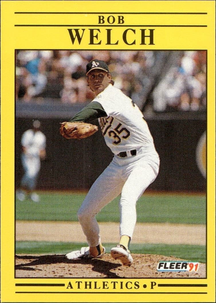 1991 Fleer Bob Welch #27 trading card