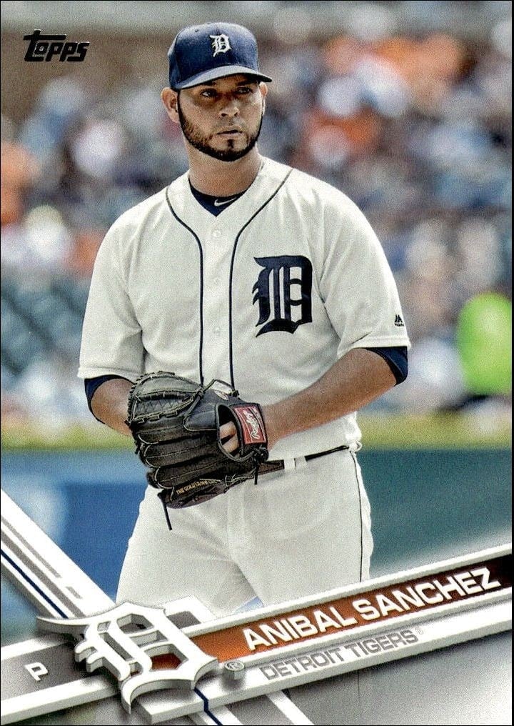 Anibal Sanchez 2017 Topps #83 Baseball Trading Card - Front 2017 Topps Anibal Sanchez #83 baseball trading card front