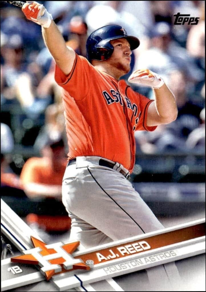 A.J. Reed 2017 Topps #273 Baseball Trading Card - Front 2017 Topps A.J. Reed #273 baseball trading card front