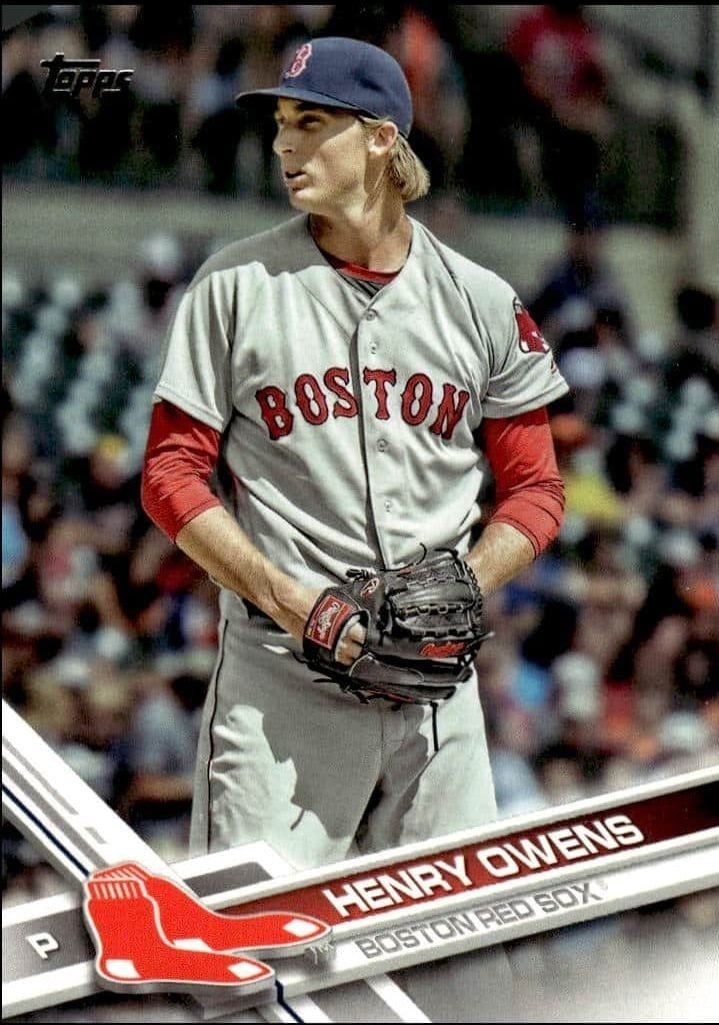 2017 Topps Series 1 Henry Owens #69 trading card