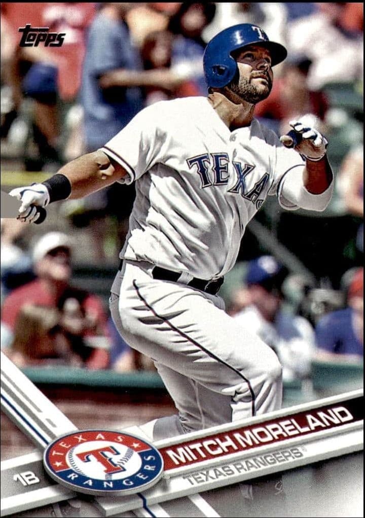 2017 Topps Series 1 Mitch Moreland #317 trading card