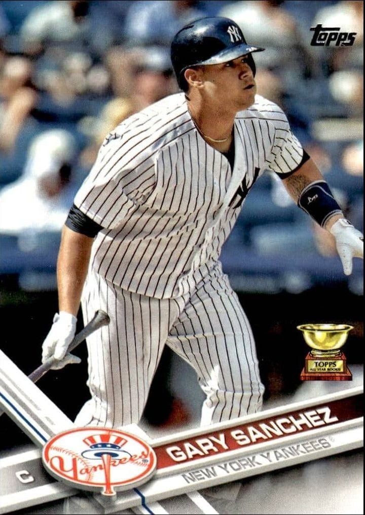 Gary Sanchez 2017 Topps #7 Baseball Trading Card - Front 2017 Topps Gary Sanchez #7 baseball trading card front