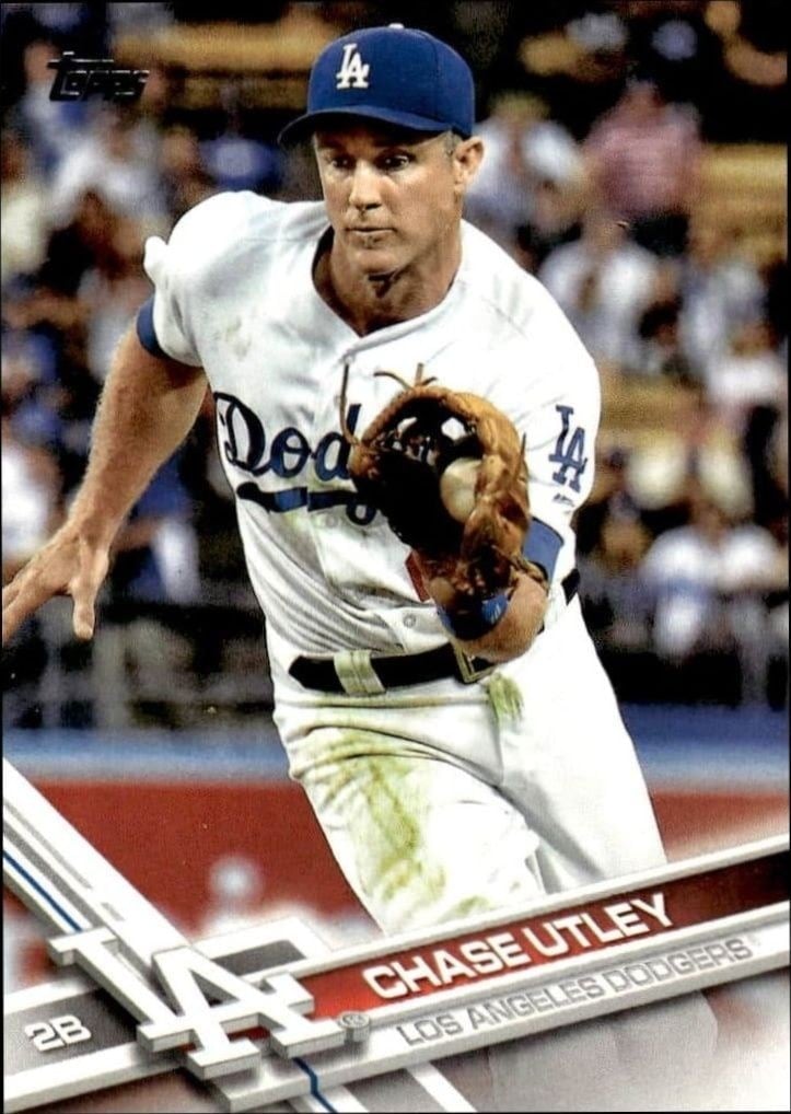 2017 Topps Series 1 Chase Utley #134 trading card
