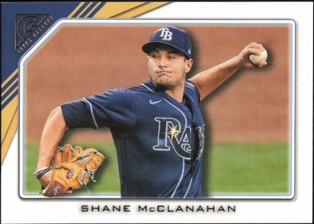 Shane McClanahan 2022 Topps Gallery #129 Baseball Trading Card - Front 2022 Topps Gallery Shane McClanahan #129 baseball trading card front