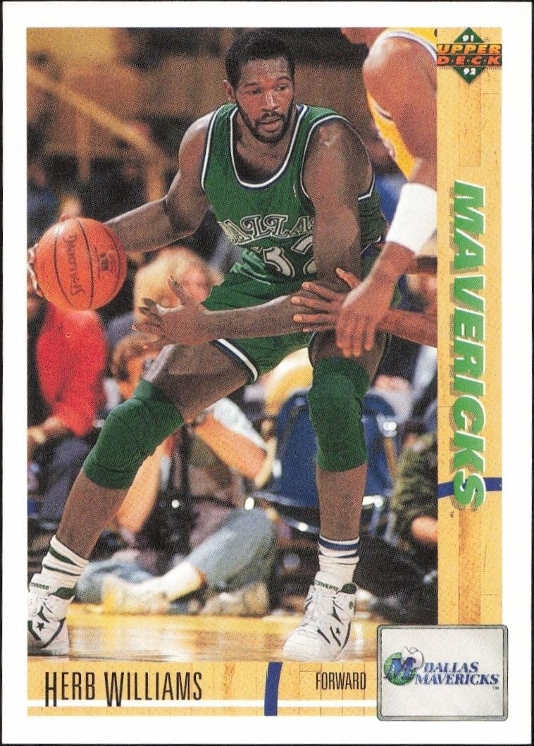 1991-92 Upper-Deck Herb Williams #320 trading card
