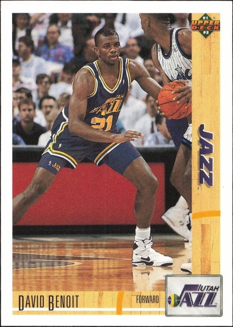 1991-92 Upper-Deck David Benoit #487 trading card
