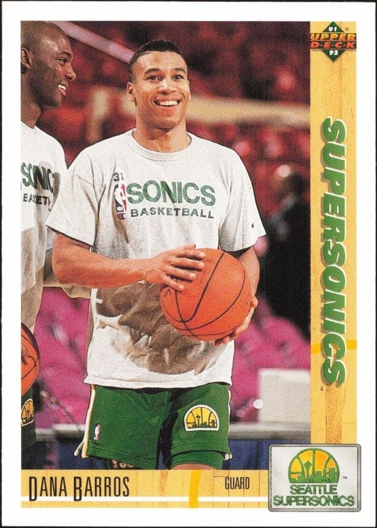 1991-92 Upper-Deck Dana Barros #102 trading card