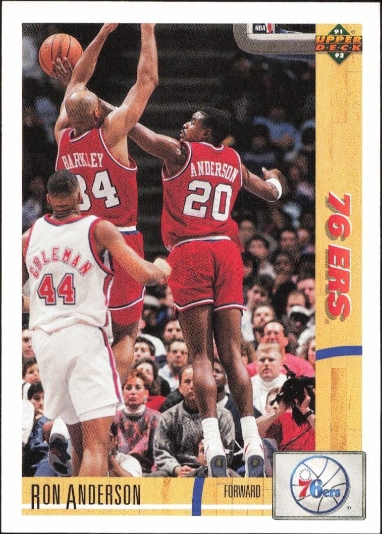 1991-92 Upper-Deck Ron Anderson #180 trading card