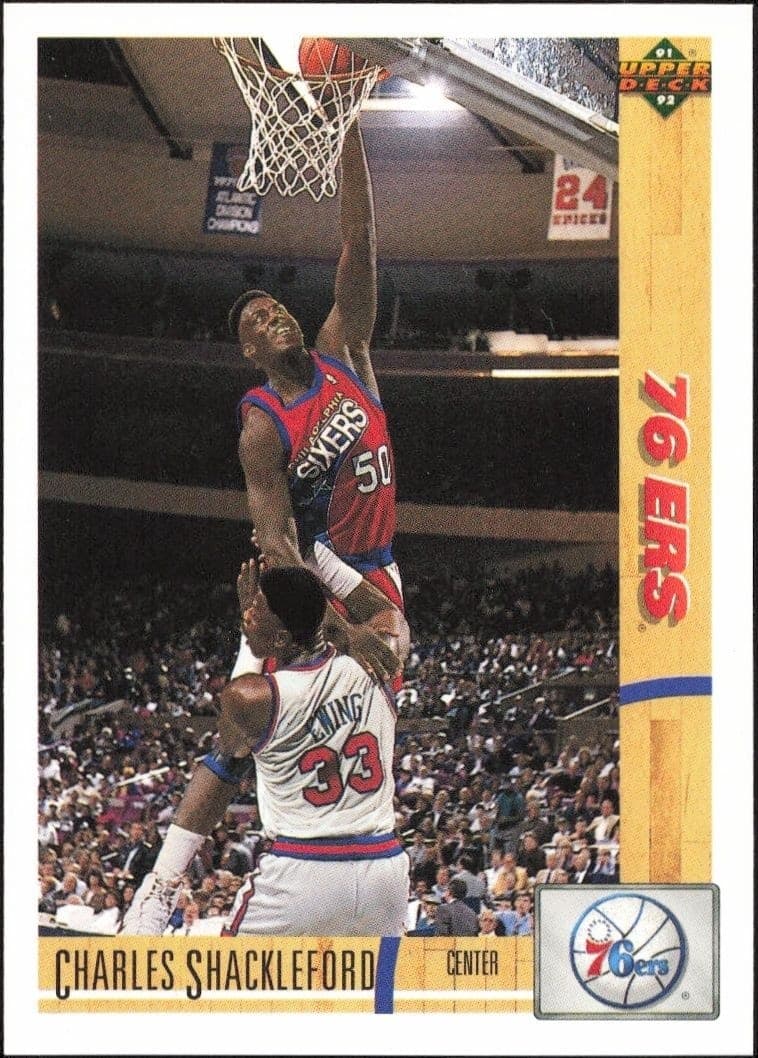 1991-92 Upper-Deck Charles Shackleford #405 trading card