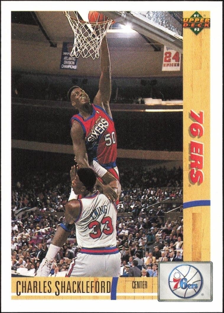 1991-92 Upper-Deck Charles Shackleford #405 trading card