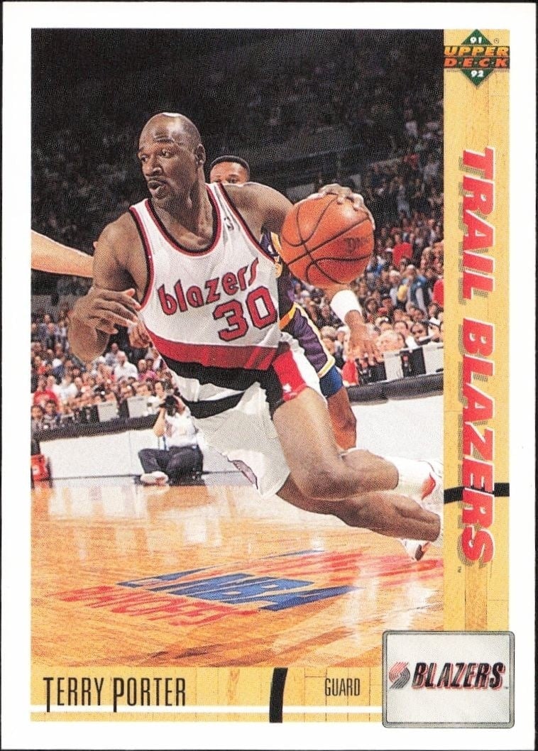1991-92 Upper-Deck Terry Porter #351 trading card