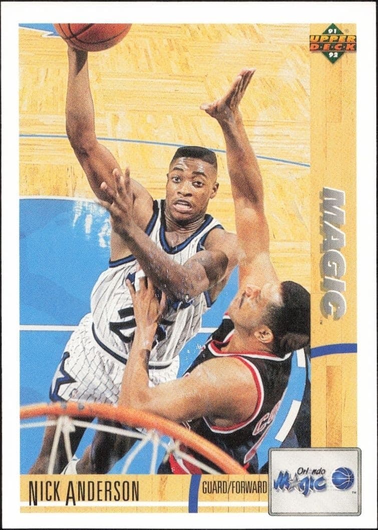1991-92 Upper-Deck Nick Anderson #228 trading card