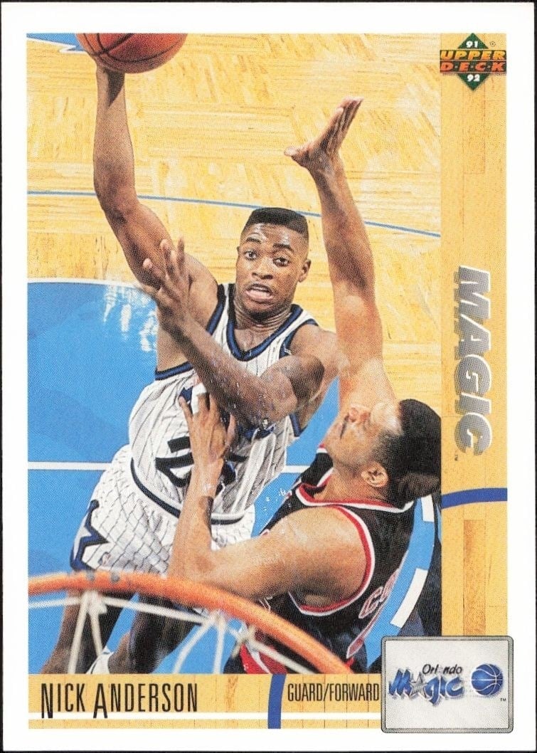 1991-92 Upper-Deck Nick Anderson #228 trading card