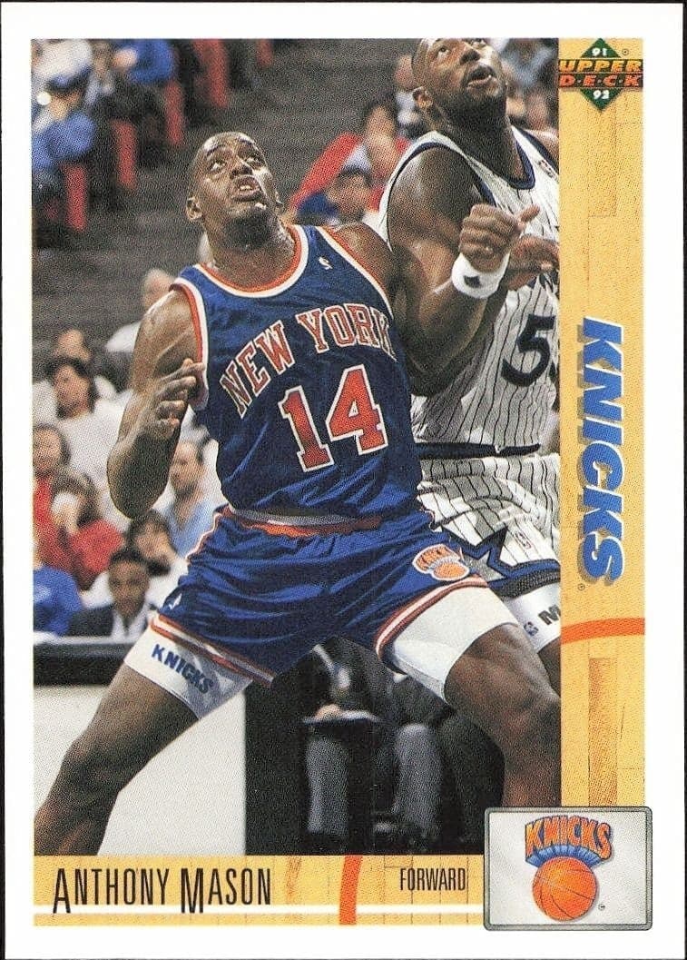 1991-92 Upper-Deck Anthony Mason #430 trading card