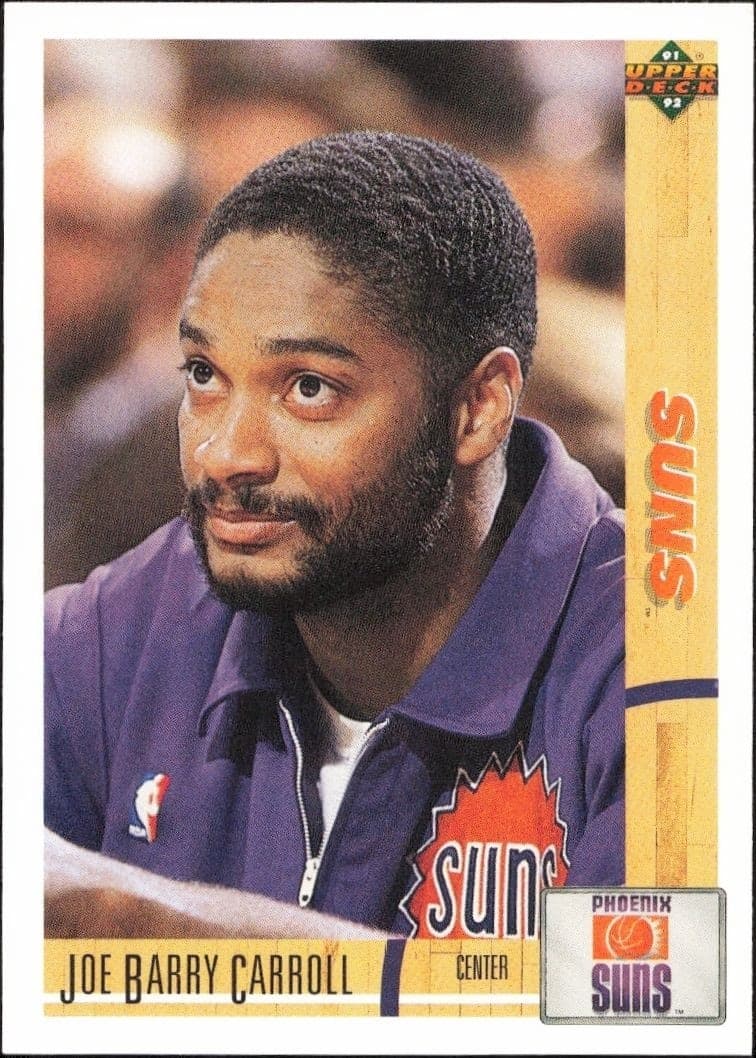 1991-92 Upper-Deck Joe Barry Carroll #373 trading card