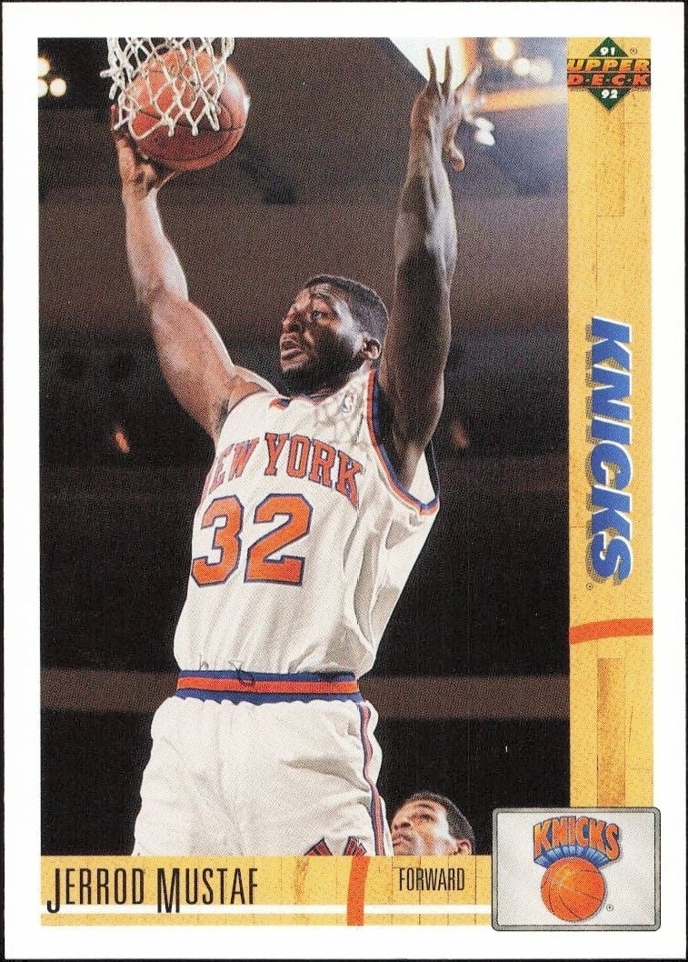 1991-92 Upper-Deck Jerrod Mustaf #284 trading card