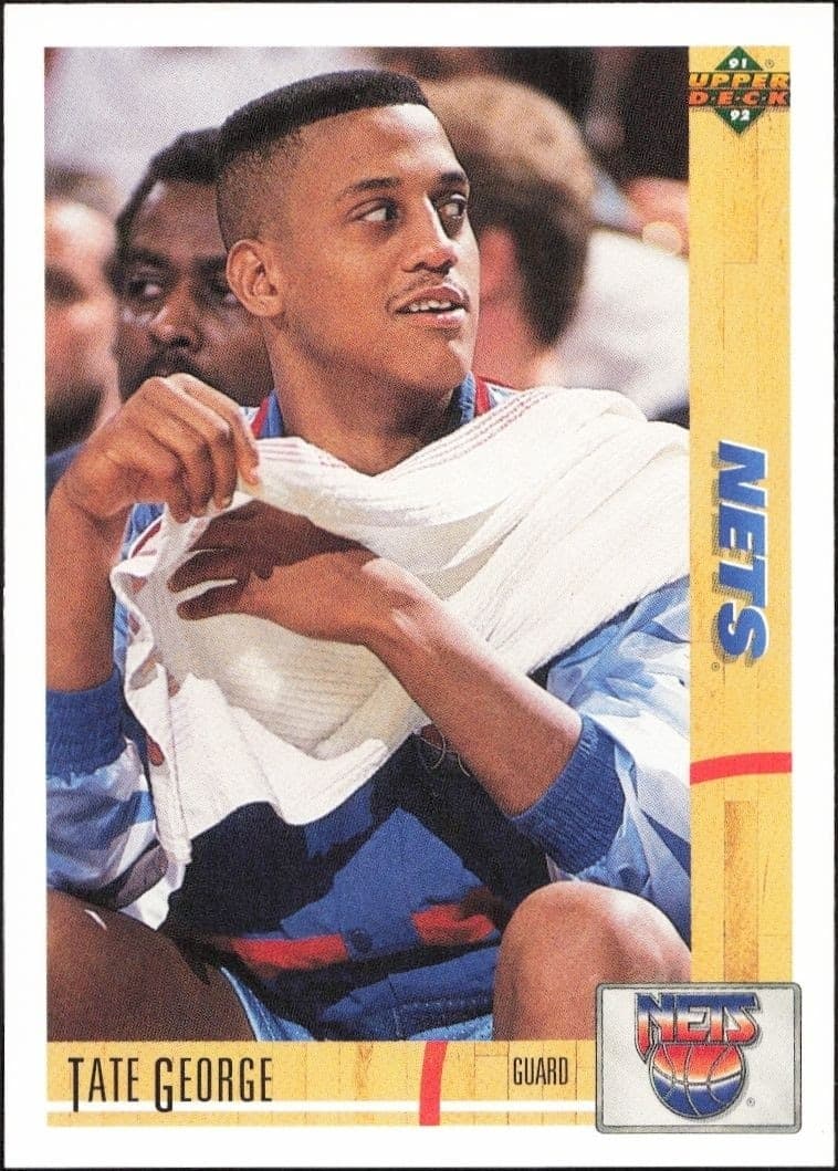 1991-92 Upper-Deck Tate George #336 trading card