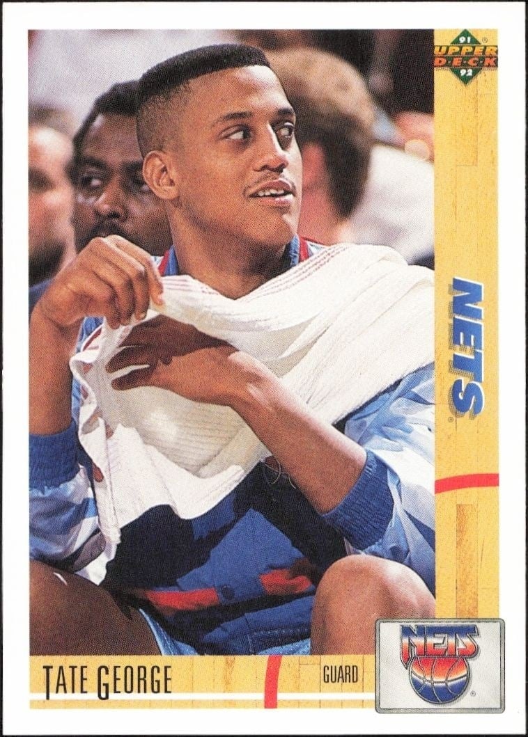 1991-92 Upper-Deck Tate George #336 trading card