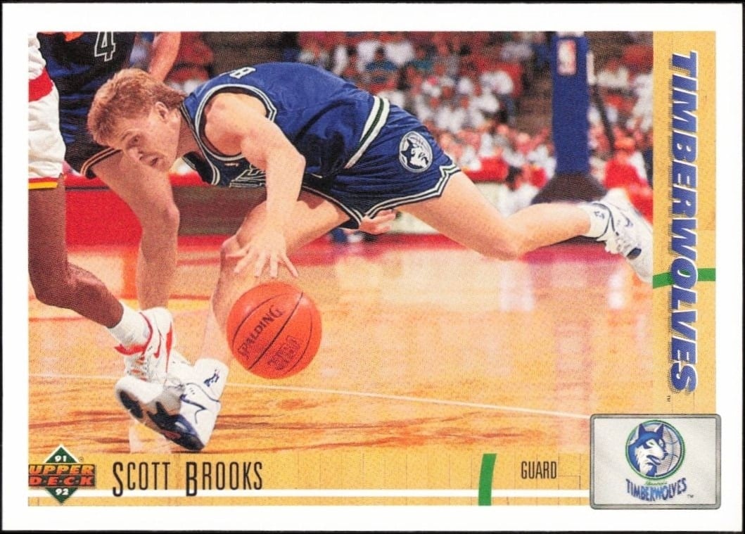 1991-92 Upper-Deck Scott Brooks #303 trading card