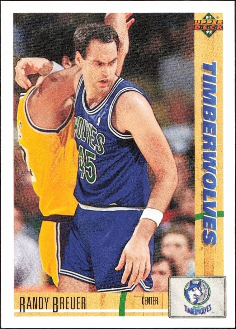 1991-92 Upper-Deck Randy Breuer #301 trading card