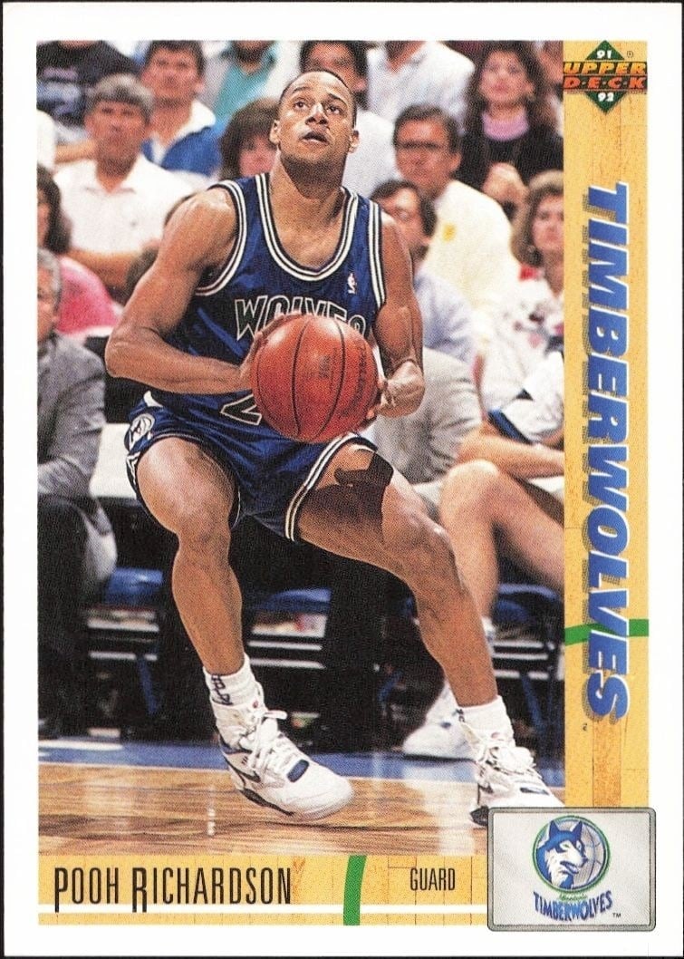 1991-92 Upper-Deck Pooh Richardson #246 trading card