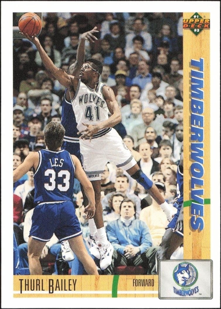 1991-92 Upper-Deck Thurl Bailey #418 trading card