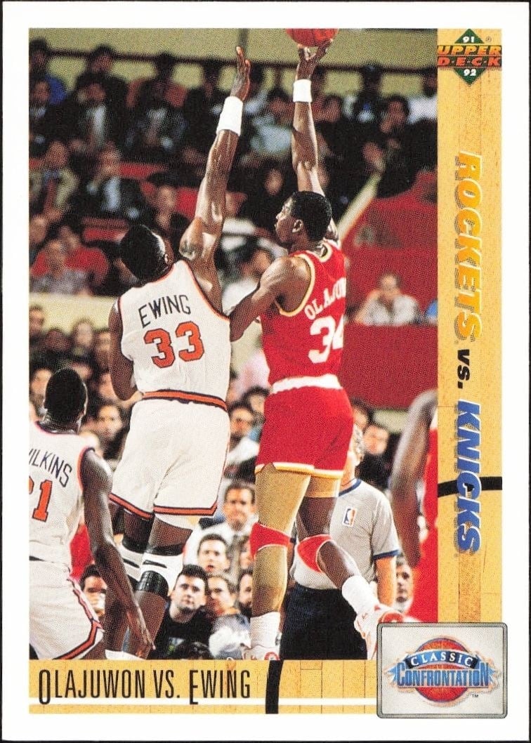 1991-92 Upper-Deck Hakeem Olajuwon #33 trading card