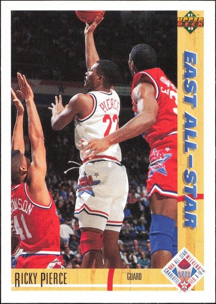1991-92 Upper-Deck Ricky Pierce #67 trading card