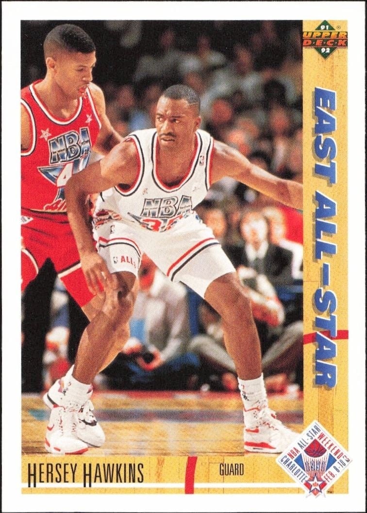 1991-92 Upper-Deck Hersey Hawkins #71 trading card
