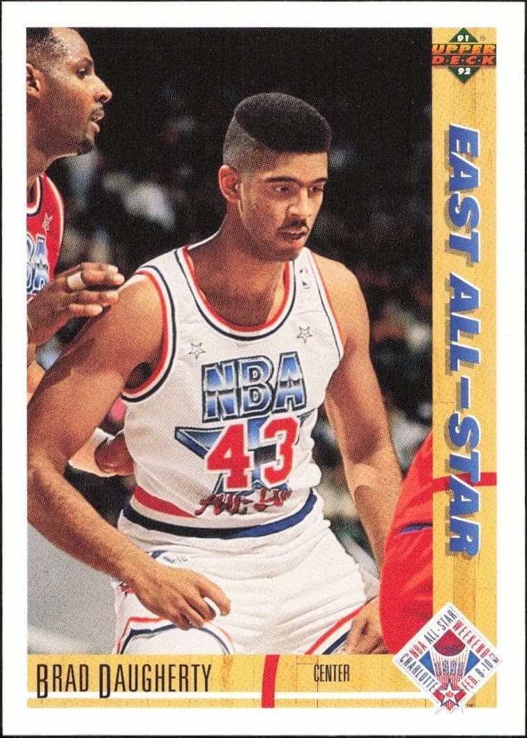 1991-92 Upper-Deck Brad Daugherty #63 trading card