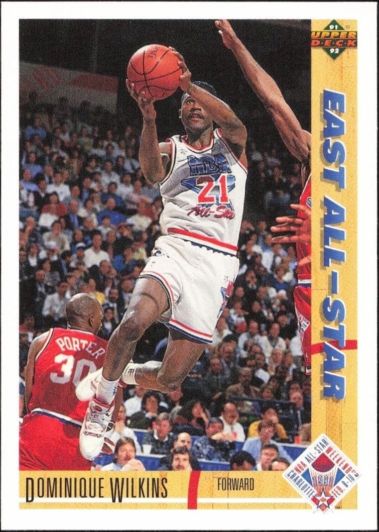1991-92 Upper-Deck Dominique Wilkins #66 trading card