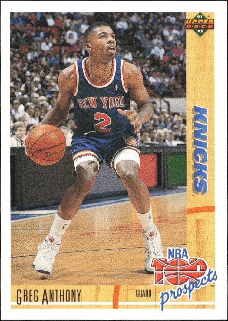 1991-92 Upper-Deck Greg Anthony #448 trading card
