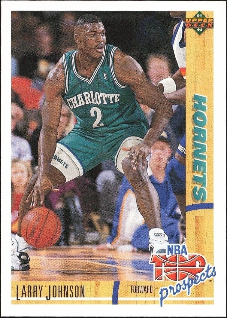 1991-92 Upper-Deck Larry Johnson #445 trading card