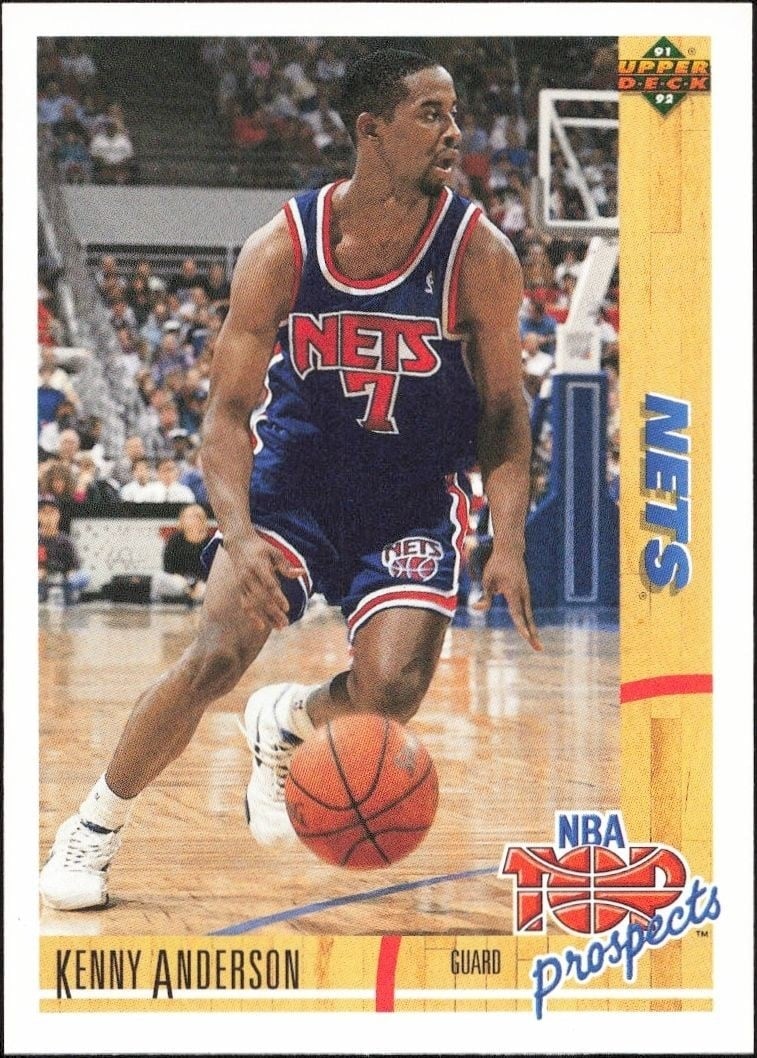 1991-92 Upper-Deck Kenny Anderson #444 trading card