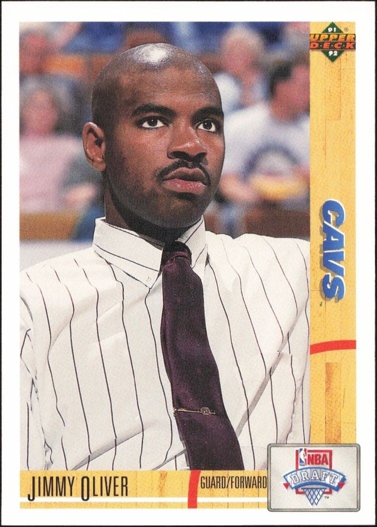 1991-92 Upper-Deck Jimmy Oliver #19 trading card
