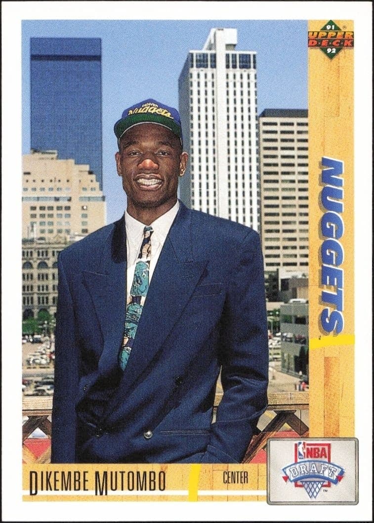 1991-92 Upper-Deck Dikembe Mutombo #3 trading card