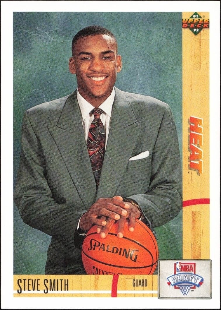 1991-92 Upper-Deck Steve Smith #4 trading card