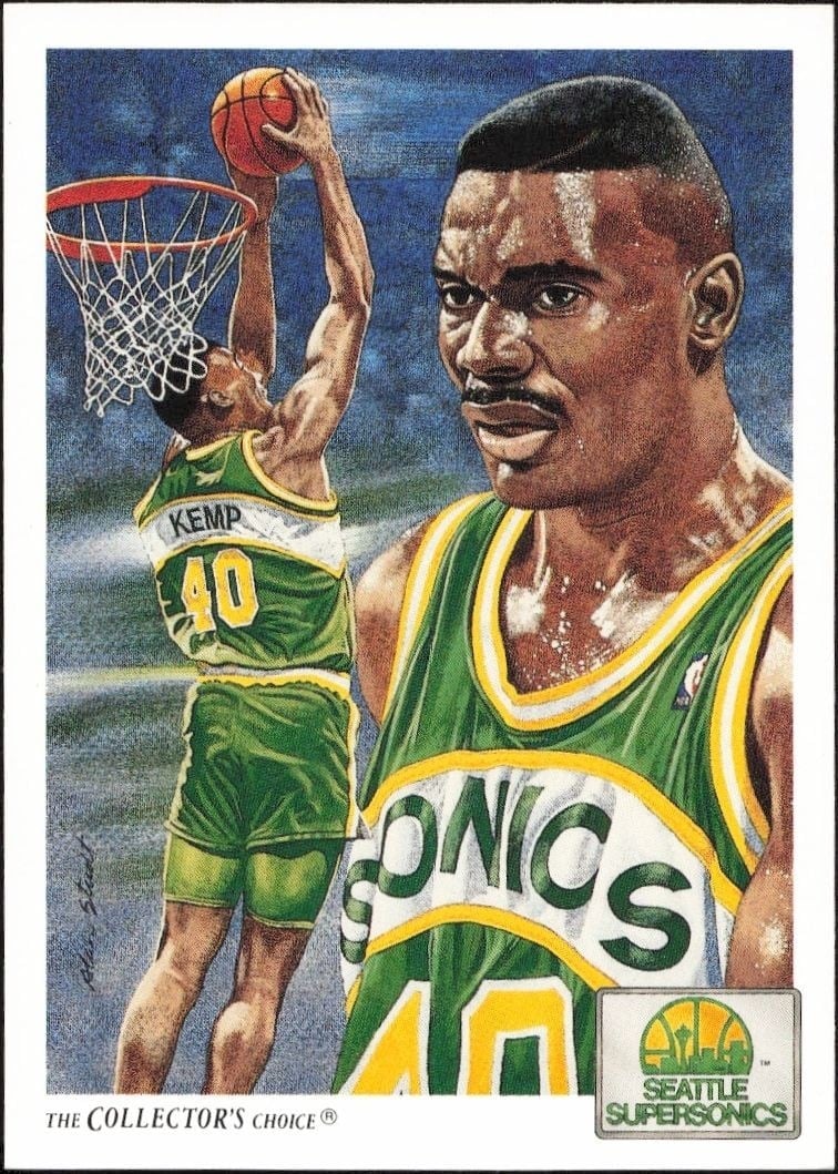 1991-92 Upper-Deck Shawn Kemp #96 trading card