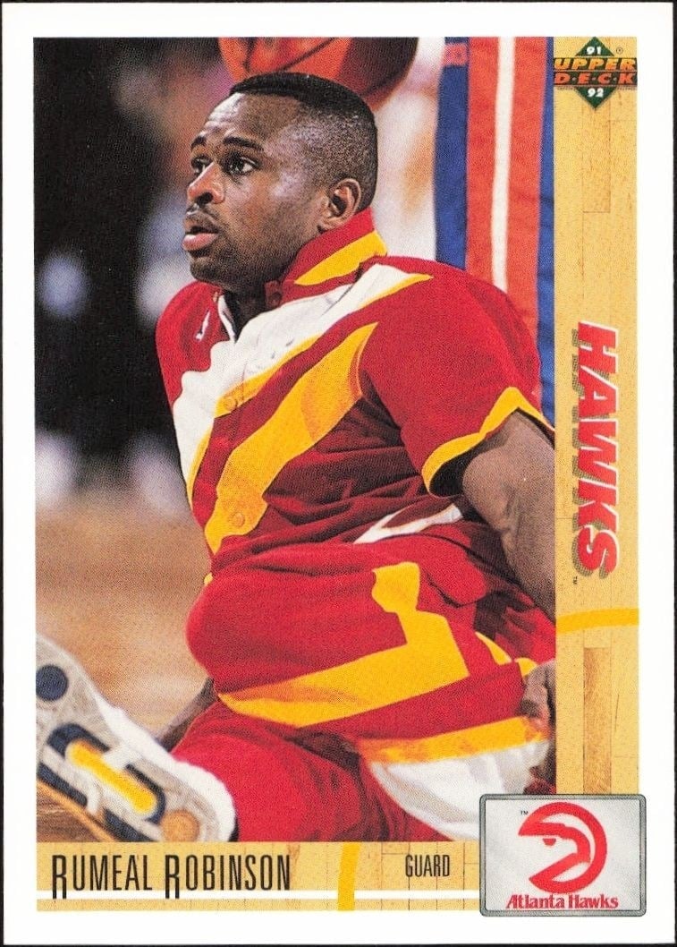 1991-92 Upper-Deck Rumeal Robinson #292 trading card