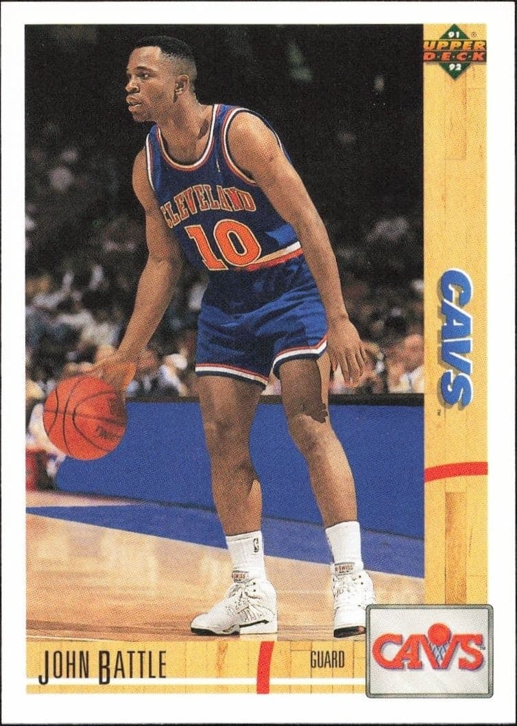 1991-92 Upper-Deck John Battle #424 trading card