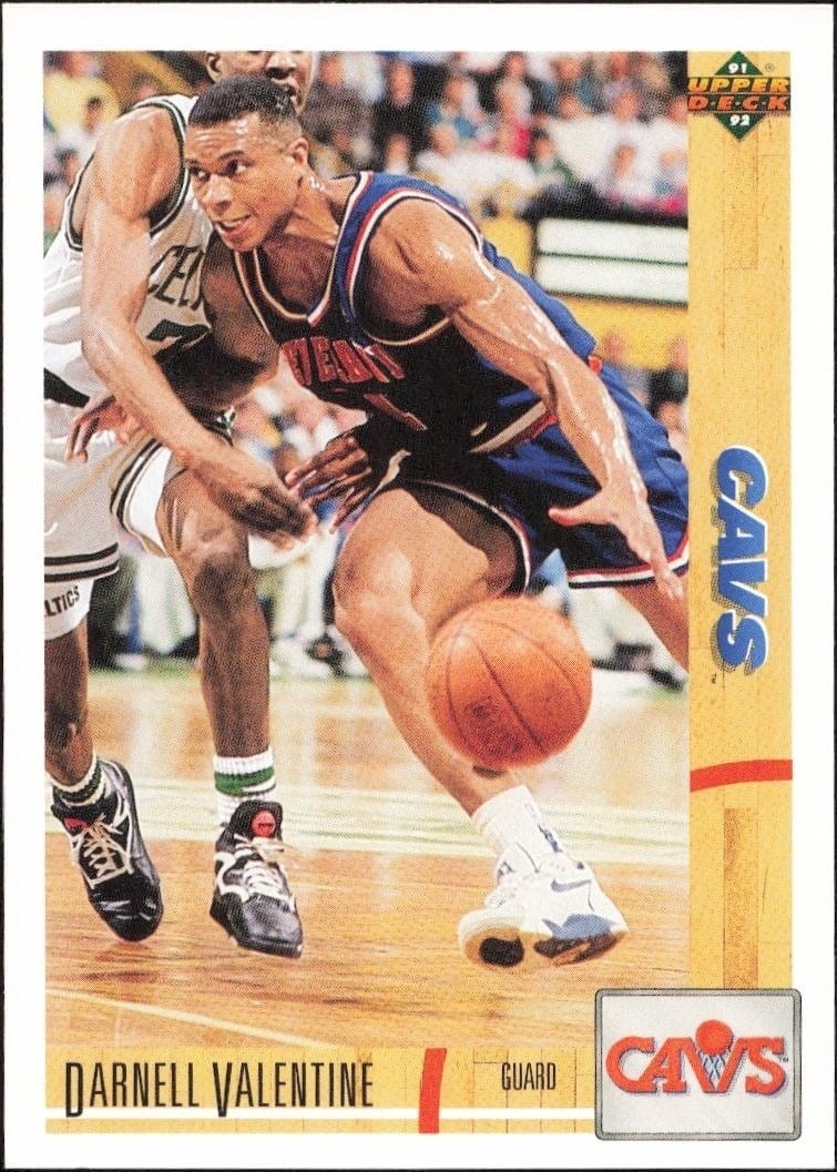 1991-92 Upper-Deck Darnell Valentine #227 trading card