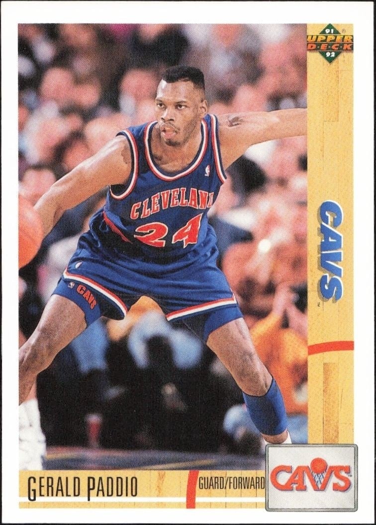 1991-92 Upper-Deck Gerald Paddio #230 trading card