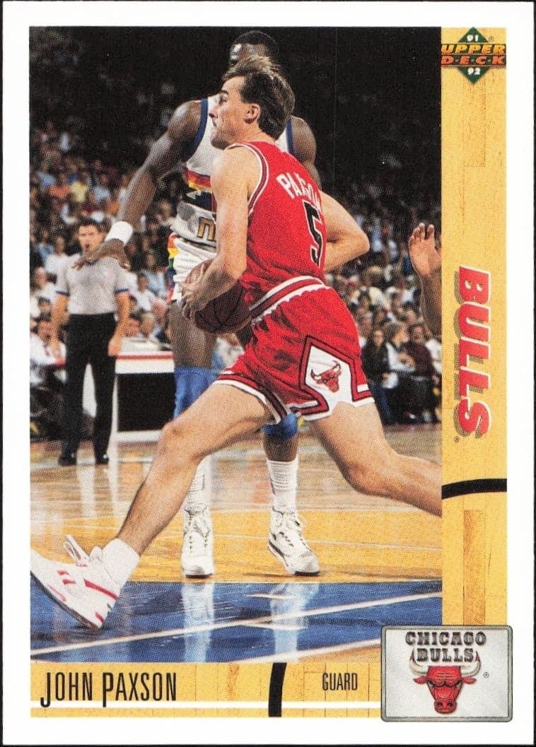 1991-92 Upper-Deck John Paxson #117 trading card