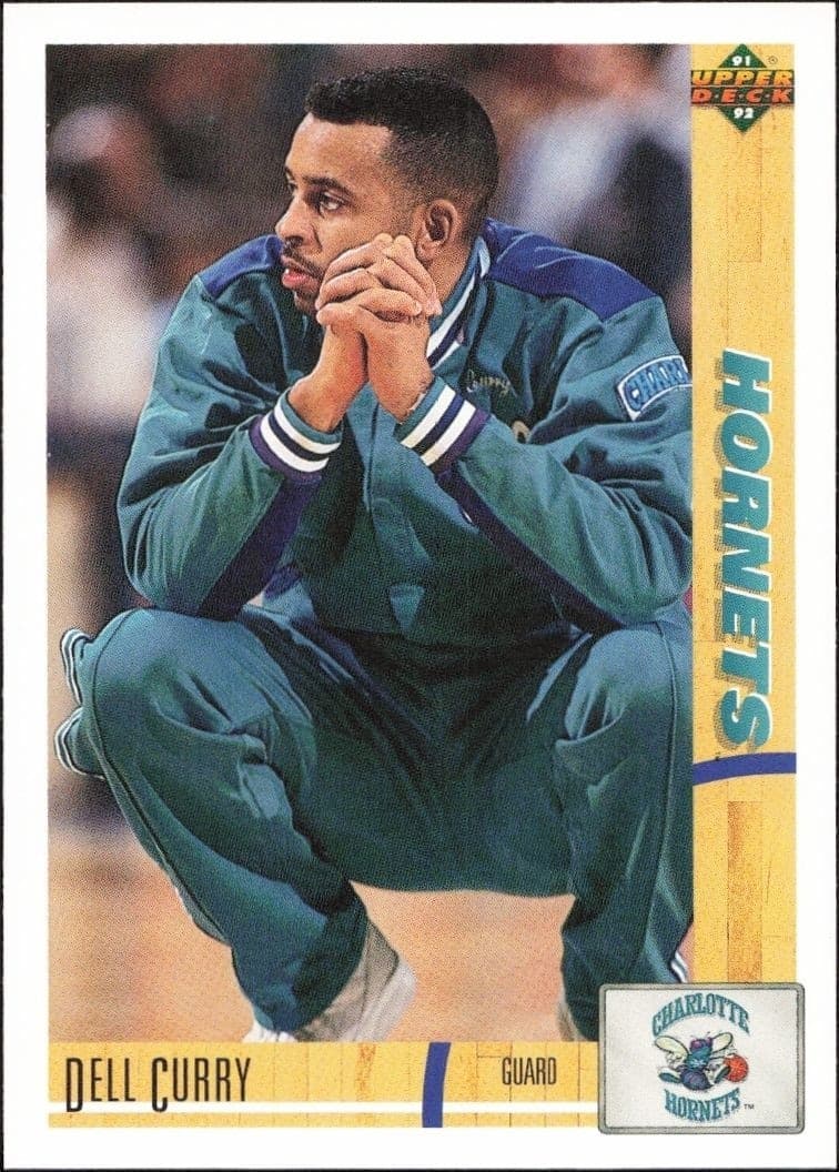 1991-92 Upper-Deck Dell Curry #327 trading card