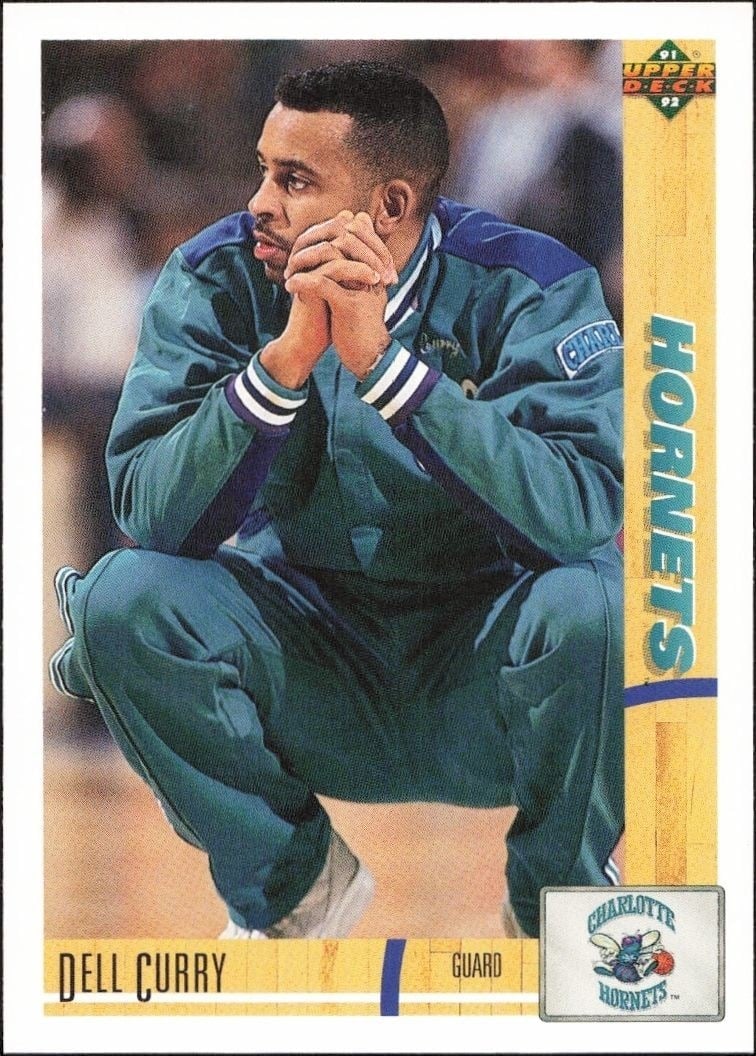 1991-92 Upper-Deck Dell Curry #327 trading card