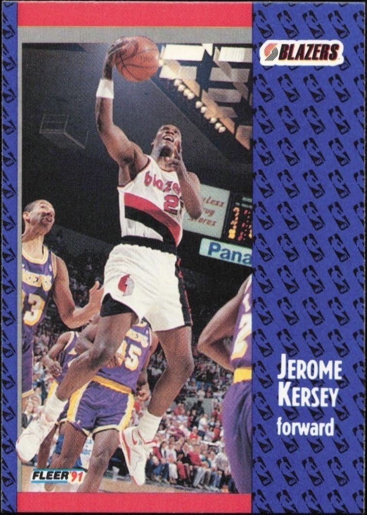1991-92 Fleer Jerome Kersey #170 trading card