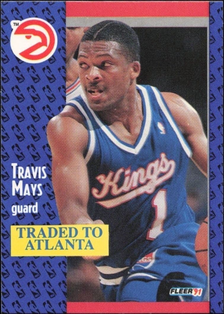 1991-92 Fleer Travis Mays #177 trading card