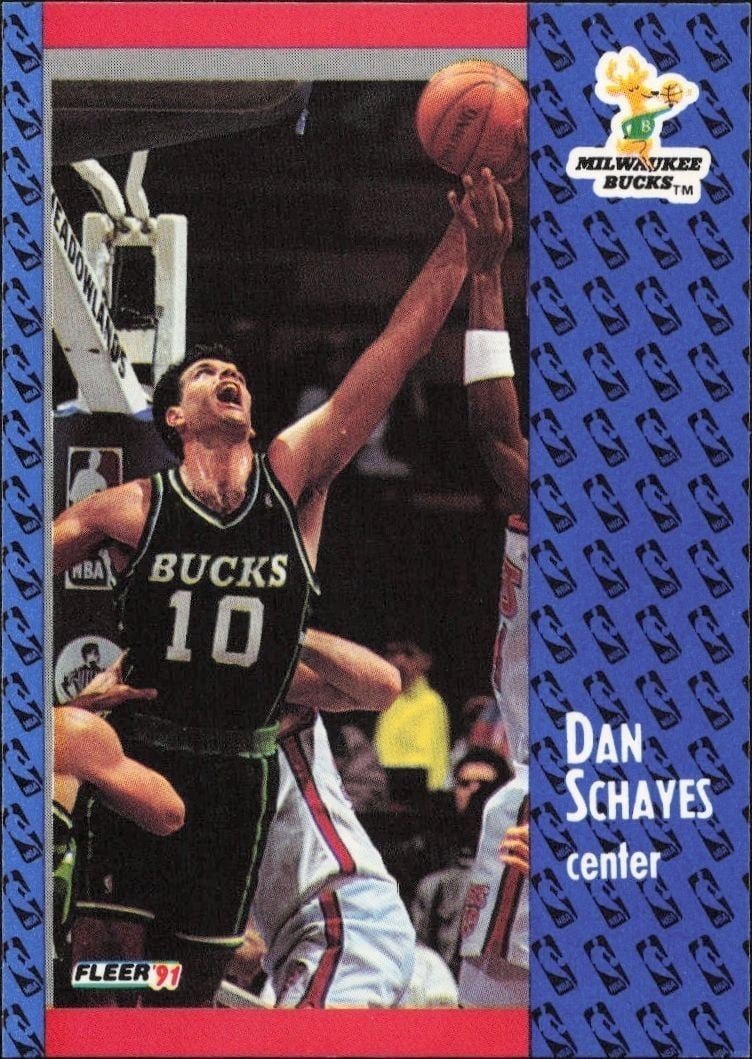 1991-92 Fleer Danny Schayes #119 trading card