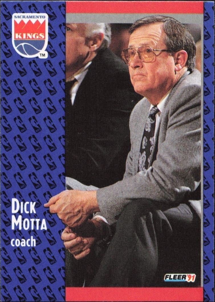 1991-92 Fleer Dick Motta #178 trading card