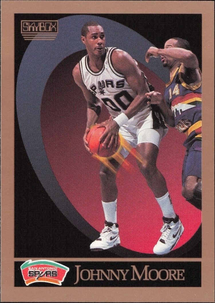 1990-91 Skybox Johnny Moore #258 trading card